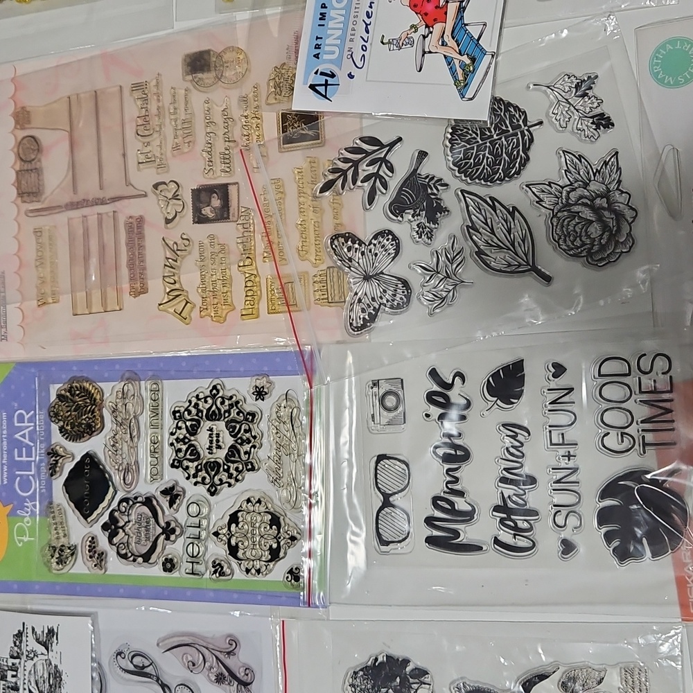 Clear Cling Stamp lot - Picture 5 of 8